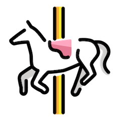 Carousel Horse Emoji in Openmoji