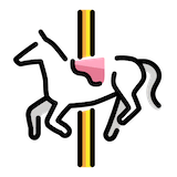 carousel-horse Emoji openmoji