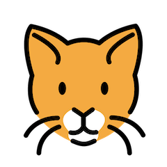 🐱 Cat Face Emoji in Openmoji