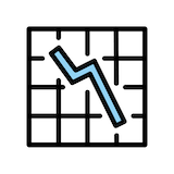 chart-decreasing Emoji openmoji