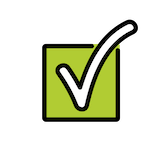 check-mark-button Emoji openmoji