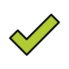 ✔️ Marca de verificación Emoji en Openmoji