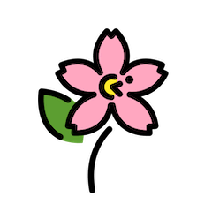 Flor de cerejeira Emoji Openmoji