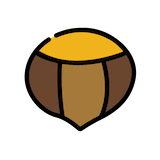chestnut Emoji openmoji