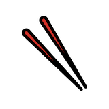 chopsticks Emoji openmoji