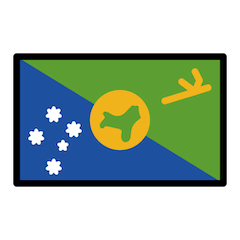 Bandeira da Ilha do Natal Emoji Openmoji