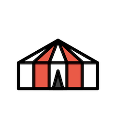 Circus Tent Emoji in Openmoji