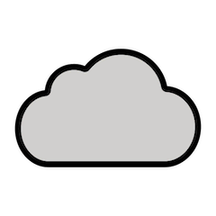 ☁️ Cloud Emoji in Openmoji