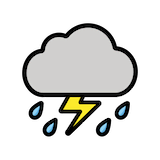 cloud-with-lightning-and-rain Emoji openmoji
