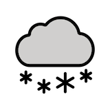 cloud-with-snow Emoji openmoji