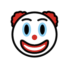 Clown Face Emoji in Openmoji