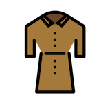 coat Emoji openmoji