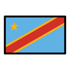 🇨🇩 Flag: Congo - Kinshasa Emoji in Openmoji