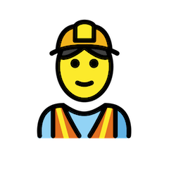 Trabalhador civil Emoji Openmoji