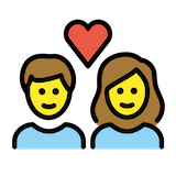 couple-with-heart Emoji openmoji
