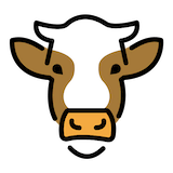 cow-face Emoji openmoji