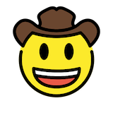 cowboy-hat-face Emoji openmoji