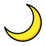 crescent-moon Emoji openmoji