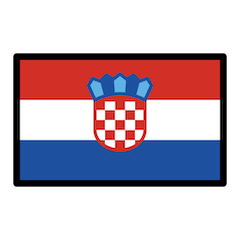 🇭🇷 Bandeira da Croácia Emoji nos Openmoji