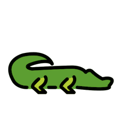 Crocodile Emoji in Openmoji