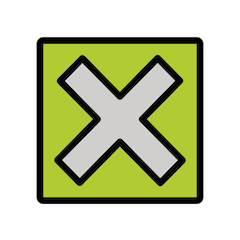 Cross Mark Button Emoji in Openmoji