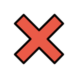 cross-mark Emoji openmoji