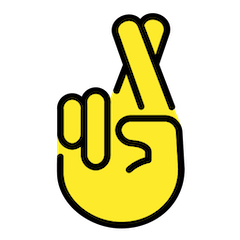🤞 Mano con los dedos cruzados Emoji en Openmoji
