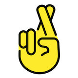 crossed-fingers Emoji openmoji