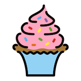 cupcake Emoji openmoji