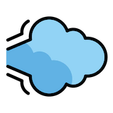 dashing-away Emoji openmoji