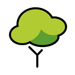 Deciduous Tree Emoji in Openmoji