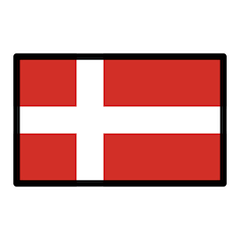 Flagge von Dänemark Emoji Openmoji