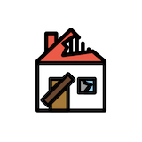 derelict-house Emoji openmoji