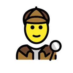 Detektiv(in) Emoji Openmoji