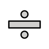 divide Emoji openmoji