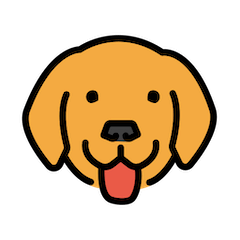 🐶 Dog Face Emoji in Openmoji