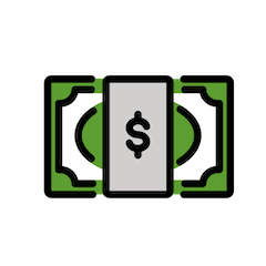 💵 Notas de dólar Emoji nos Openmoji
