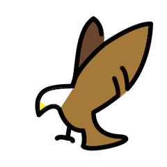 Águila Emoji Openmoji