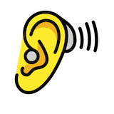 ear-with-hearing-aid Emoji openmoji