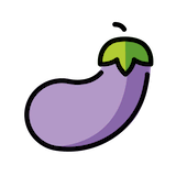 eggplant Emoji openmoji