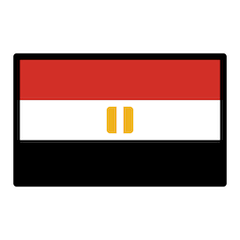 Bandeira do Egito Emoji Openmoji