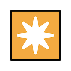Estrella de ocho puntas Emoji Openmoji