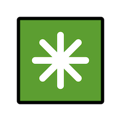 Восьмиконечная звездочка on Openmoji