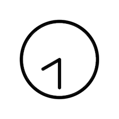 Acht Uhr dreißig Emoji Openmoji