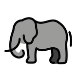 elephant Emoji openmoji