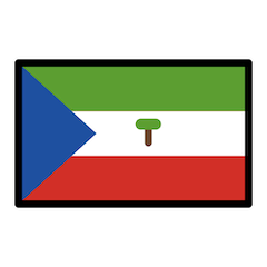 Flagge von Äquatorialguinea Emoji Openmoji