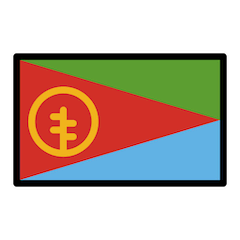 Bandera de Eritrea Emoji Openmoji