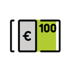 Euro Banknote Emoji in Openmoji