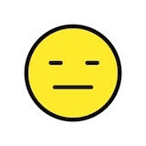 expressionless-face Emoji openmoji