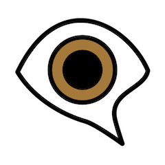👁️‍🗨️ Eye In Speech Bubble Emoji in Openmoji